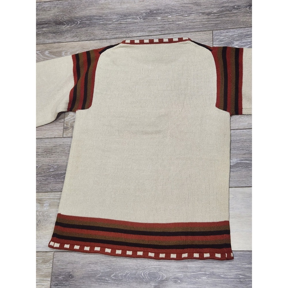 Womens Aztec Native Sweater Size Small Southwestern Bell Sleeve  Acrylic - Picture 7 of 9